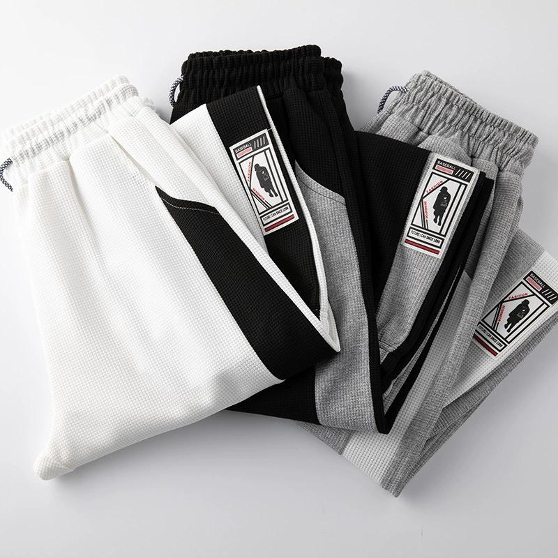 Men's Spring and Autumn Sweatpants, Loose Straight Leg Wide Leg Casual Pants