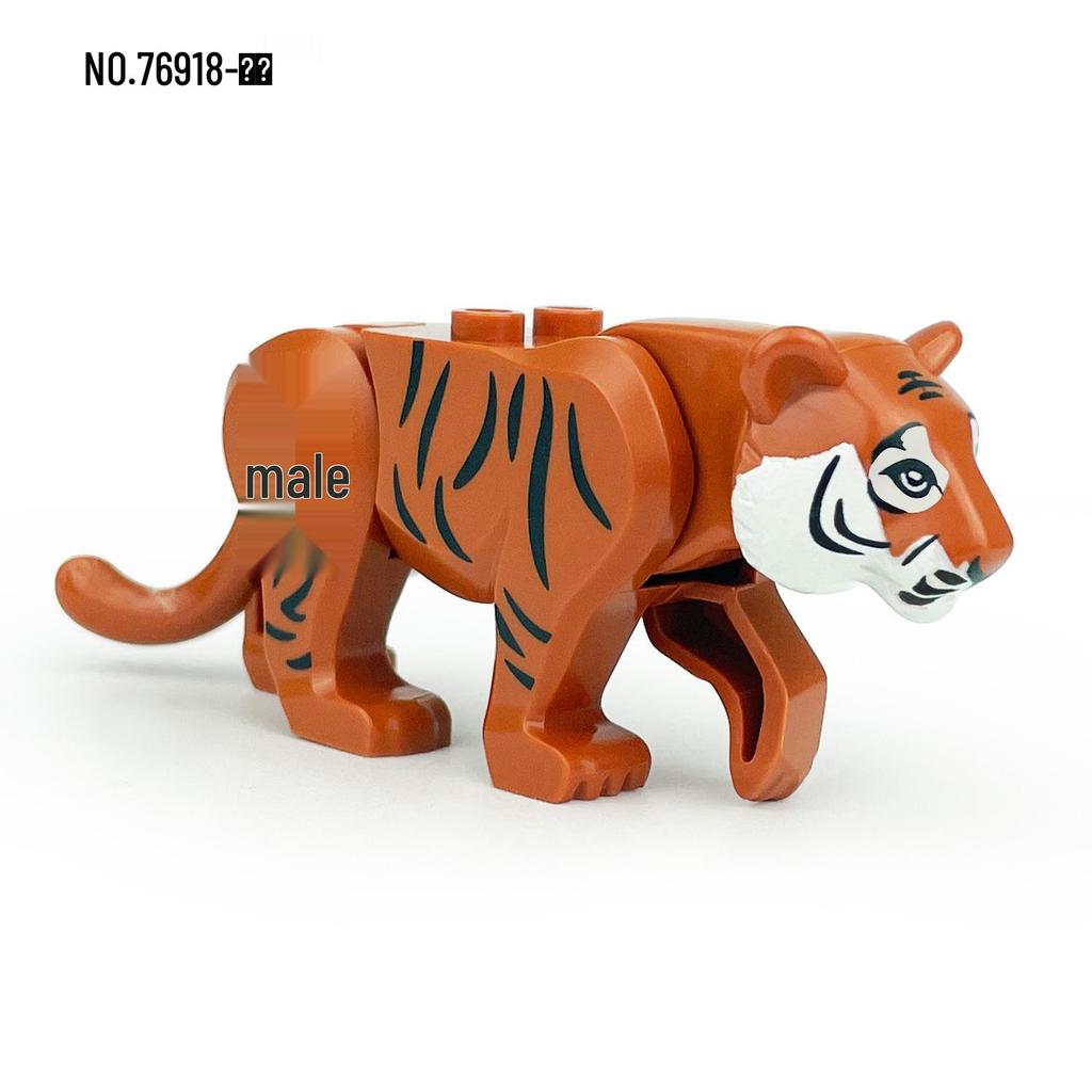 LEGO-Compatible Small Animal Models: Elephant, Camel, War Horse, Gorilla, Giraffe for Zoo Bricks