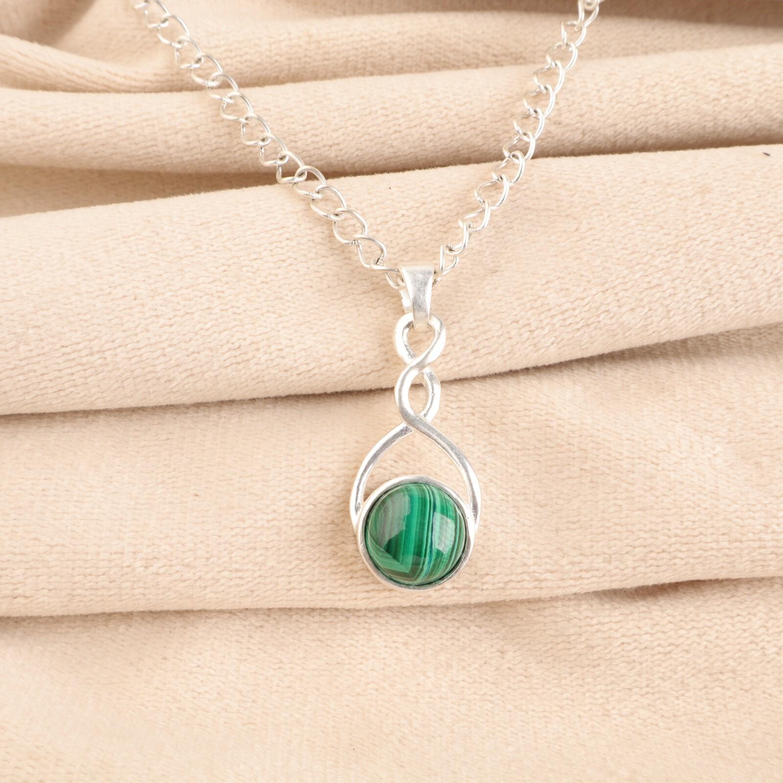 

Малахит Драгоценный Камень 925 Стерлинговое Серебро Ювелирные Изделия Ручной Работы Подвеска Подарок для Жены CP-25-26