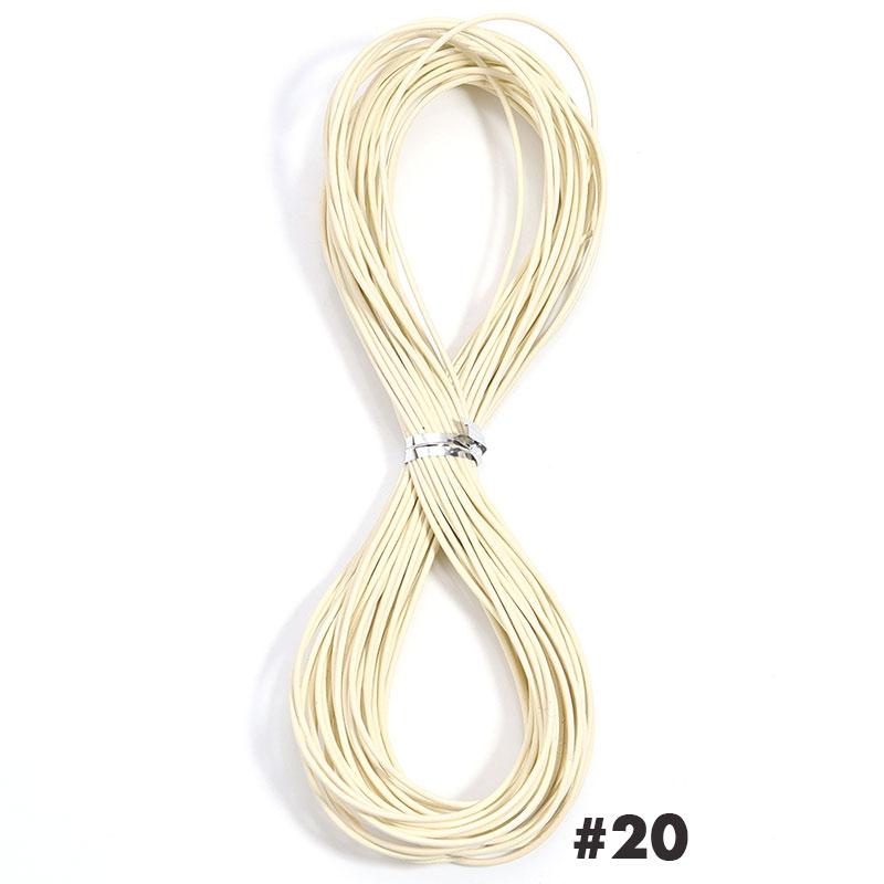 10 Yard Genuine Leather Cord Dia 1.5mm Colored Round Leather Rope For DIY Handmade Leather Craft Materials Jewelry Accessories