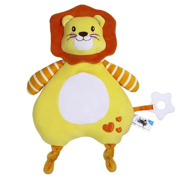 Poduszka-przytulanka dla dzieci w wieku 0-2 lat - Pluszowa zabawka zwierzątko z czystej bawełny, jesienno-zimowa miękka poduszka uspokajająca dla niemowląt i małych dzieci