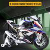 1/9 Scale BMW S1000RR Adult Die Casting Motorcycle Model Gift Series Vehicles Collectible Moto Toys Gift Collection