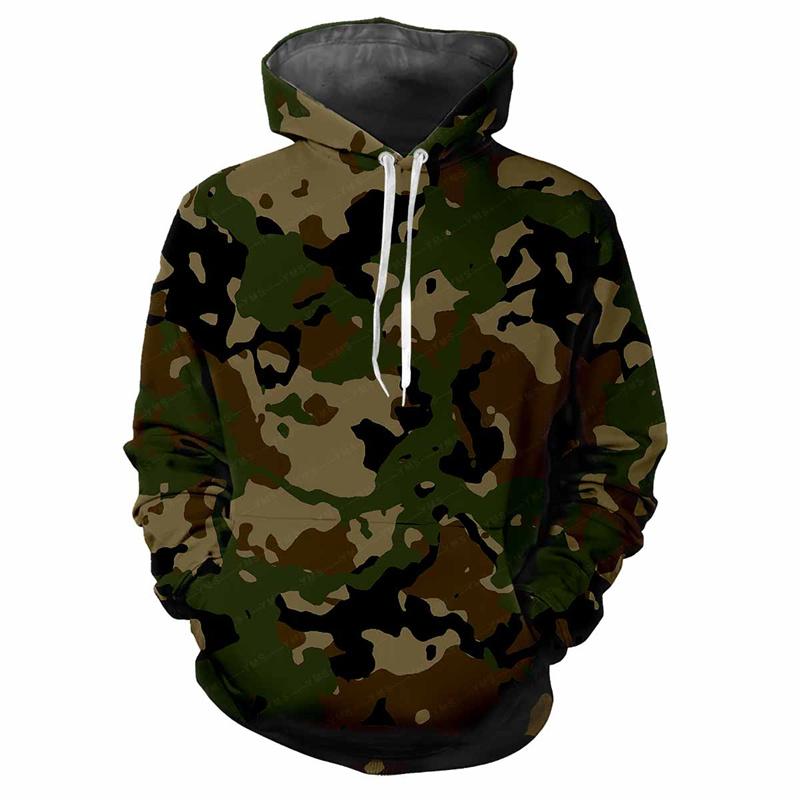 Dschungel Camouflage 3D Gedruckter Hoodie Frühling Herbst Street Sweatshirt Locker Lässig Outdoor Sport Top Kinder Klassische Camo Hoodies