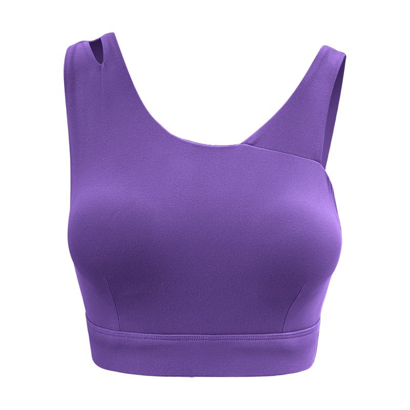 

Export One-Piece Sports Intimates Women s Strength Shockproof Gym Running Bra Yoga Clothes Beauty Back Vest Tops Aurora Purple Bra L