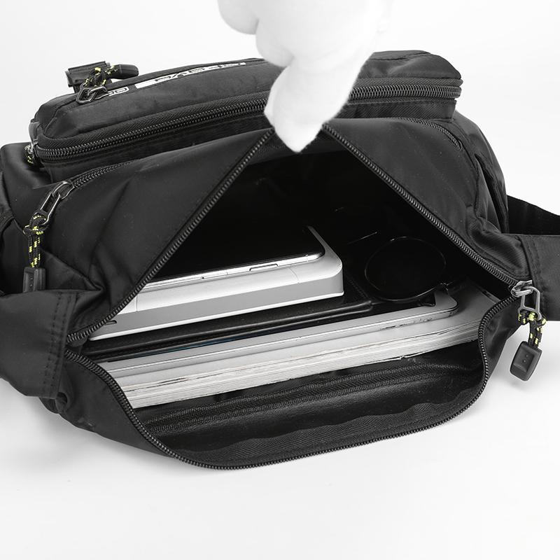 Large Capacity Men's Shoulder Bag – Waterproof Oxford Messenger Bag with Adjustable Strap & Secure Pockets