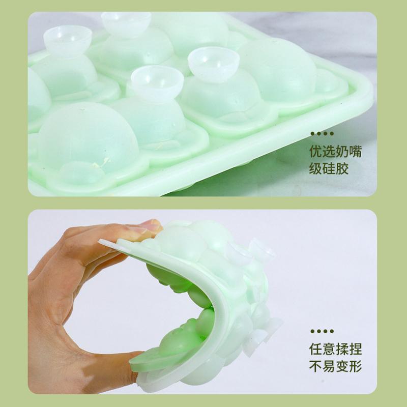 Bear-Shaped Ice Cube Mold Silicone Ice Tray Bear-Shaped Coffee/Milk Tea Ice Mold