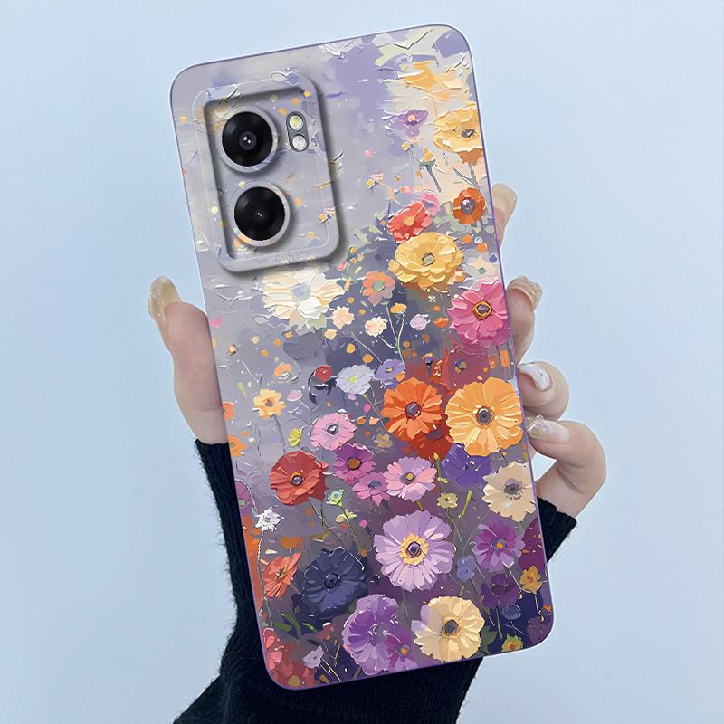 Hülle Für Realme Narzo 50 5G V23 5G Q5i Niedlicher Panda Süße Katzen Silikon Weiche Rückseite RMX3572 RMX3571 Stoßfänger Schutzhülle