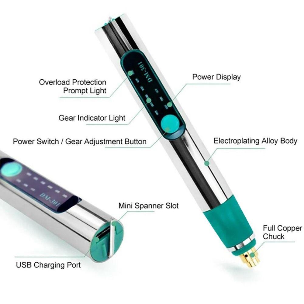 Rechargeable Etching Pen DIY Carving Tool Small Polishing Machine  for Metal Glass