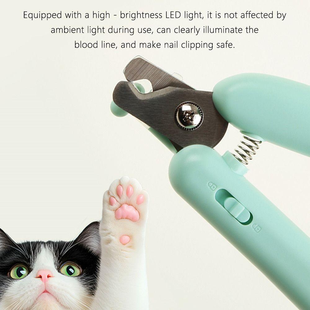 1Pcs Cat Claw Pet Grooming Tool with Light Nail Trimmer Machine Durable Pet Nail Clipper