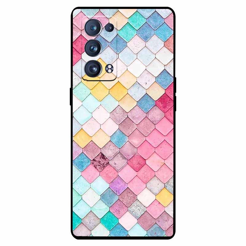 For Oppo Reno 6 Pro 5G Case Snapdragon Shockproof Soft Silicone TPU Back Cover For Oppo Reno 6 Pro CPH2247 Phone Cases Cute Capa