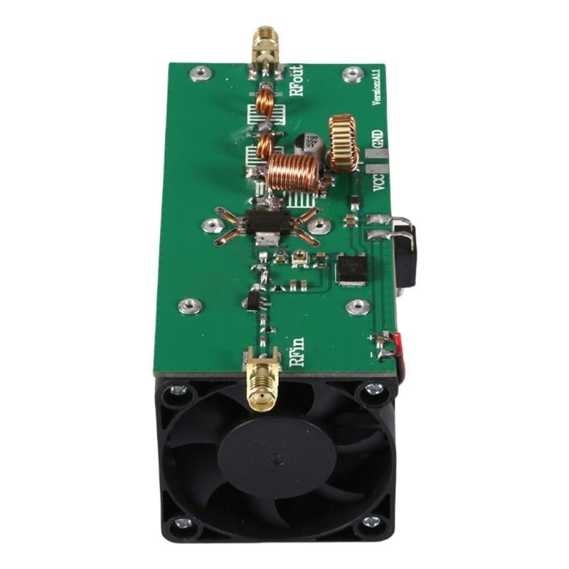 Power Amplifier 12-18V 433MHz 25W Power Amplifier Transmitter VHF Radio Power Amplifier Intelligent Fan Heatsink
