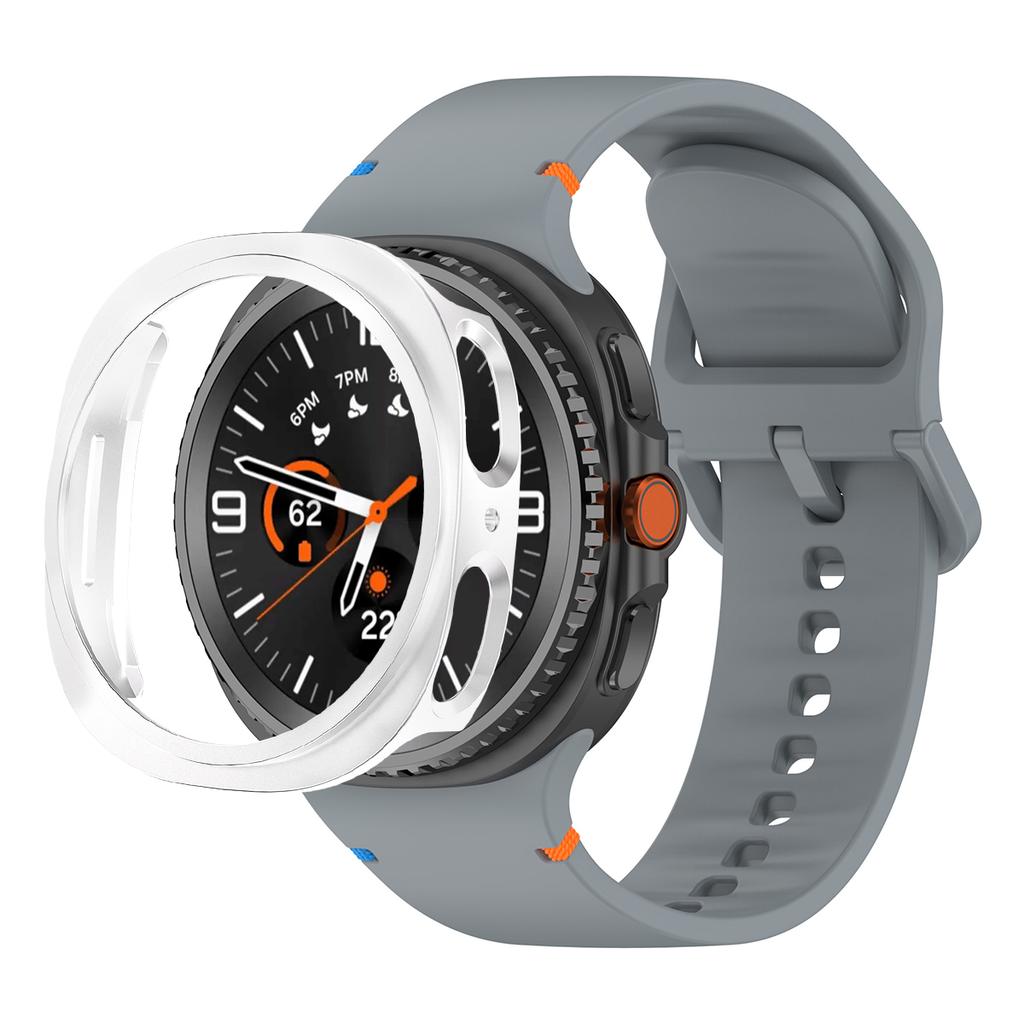 PC-Hülle + Offizielles Armband Für Samsung Galaxy Watch 8 40mm 44mm Silikon Sportarmband Correa Original 1:1 Kein Spalt Bandabdeckung