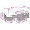 Garden Sofa Set with Cushions 8 pcs Black Poly Rattan