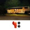 Rotatable 90 Degree Sewer Hose Adapter For Mobile Sanitation Marine Toilet Drainage Orange Plastic Fitting Leak Proof Design