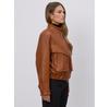 Куртка кожаная в Цвете Виски FAN LEATHER