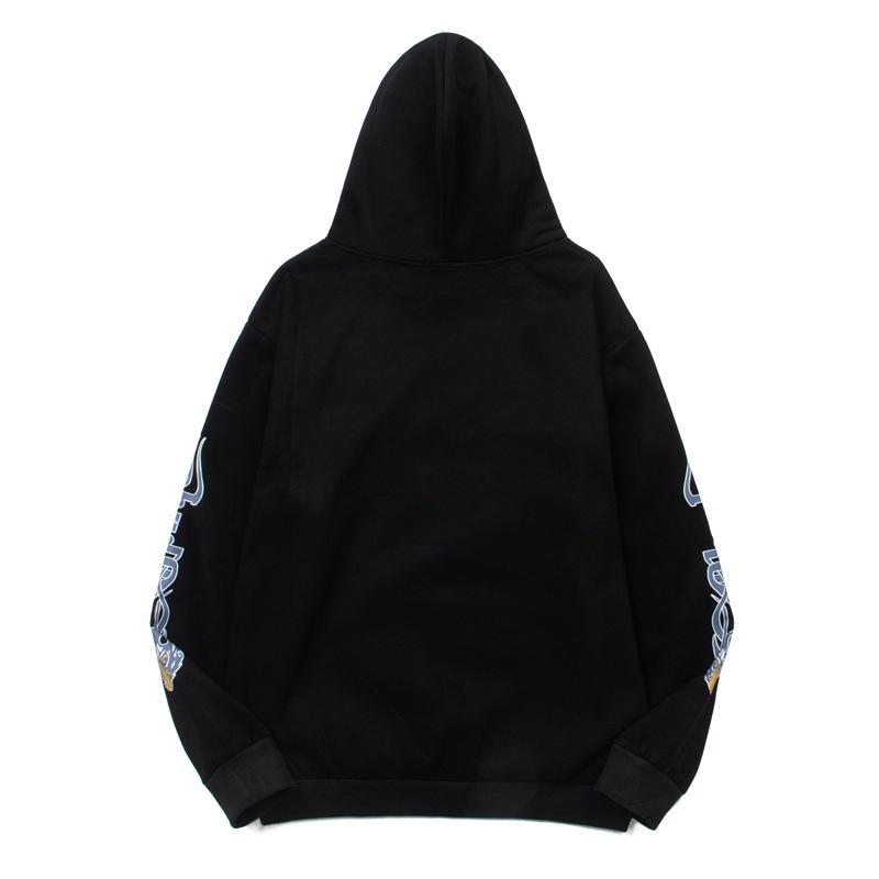 RHUDE Retro Racing Print Hoodie - Men's Trendy High Street Hip Hop Streetwear