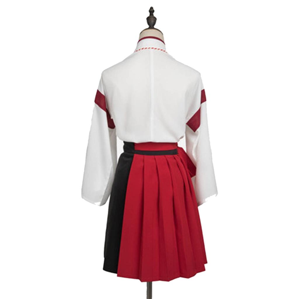 Strój japońskiej kapłanki marzeń, japoński strój szkolny kapłanki, [LanBuff] Kostium, Cosplay, Kokarda, Damski, Luźny, Uroczy, Ubrania, Styl, Halloween,