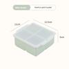 4/6/8 Grid Ice Cube Tray Silicone Ice Cube Moulds  Pot Base Packaging Box With/Without Lids Reusable Square Ice Cube Mould