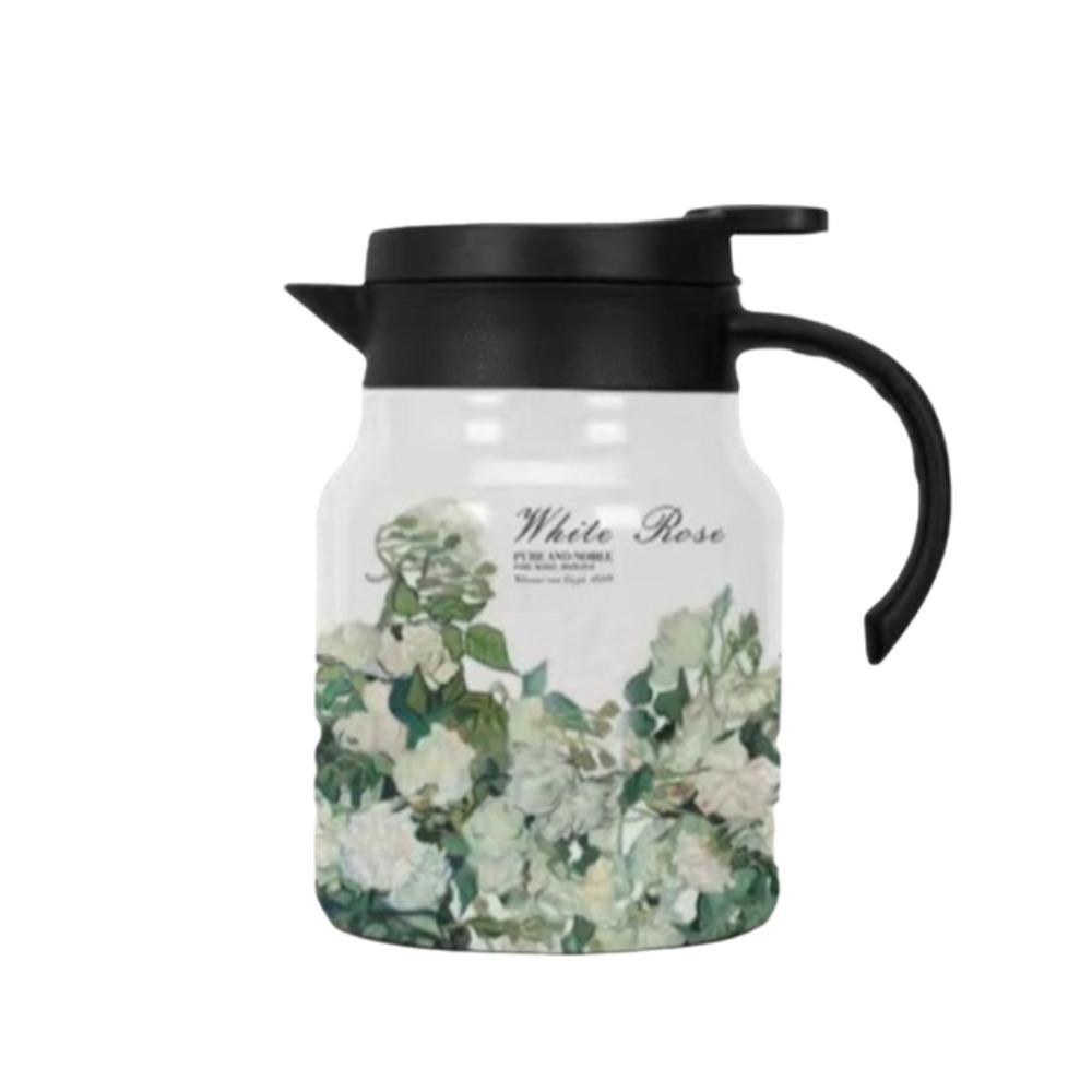 1000ml Thermal Teapot 316 Stainless Steel Insulated Carafe Coffee Pot Insulated Water Pot  Office