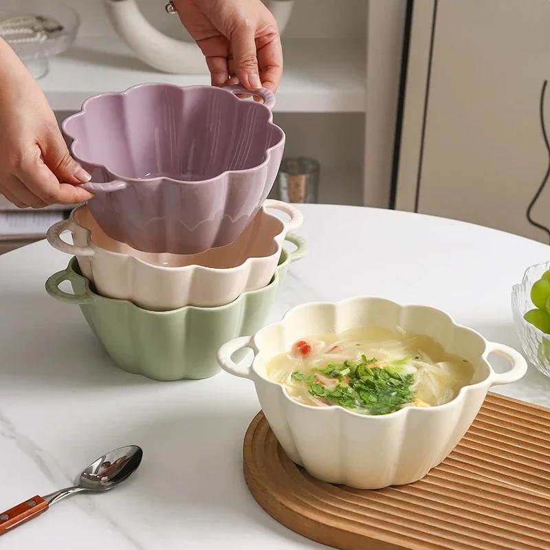 Kitchen Supplies Ceramic Tableware Ramen Bowl Home Utensils for Hospitality Ceramic Dishes to Eat Bowls for Food Noodle Rice Bar