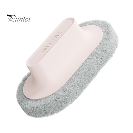 Kitchen Sponge Bathtub Cleaning Brush with Ergonomic Handle Corner Stain Removal Dish Washing Scrubber Scouring Pad
