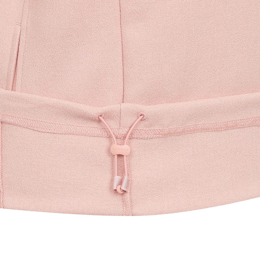 MALBON GOLF Summer Terry Semi-Overfit Half-Zip T-Shirt Pink