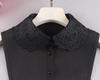 Women's Summer Korean Style Embroidered Chiffon Detachable Collar - Anti-wrinkle, Versatile Decorative Collar