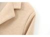 2024 Autumn Women's European & American Style Soft Lapel Long Sleeve Wool Coat