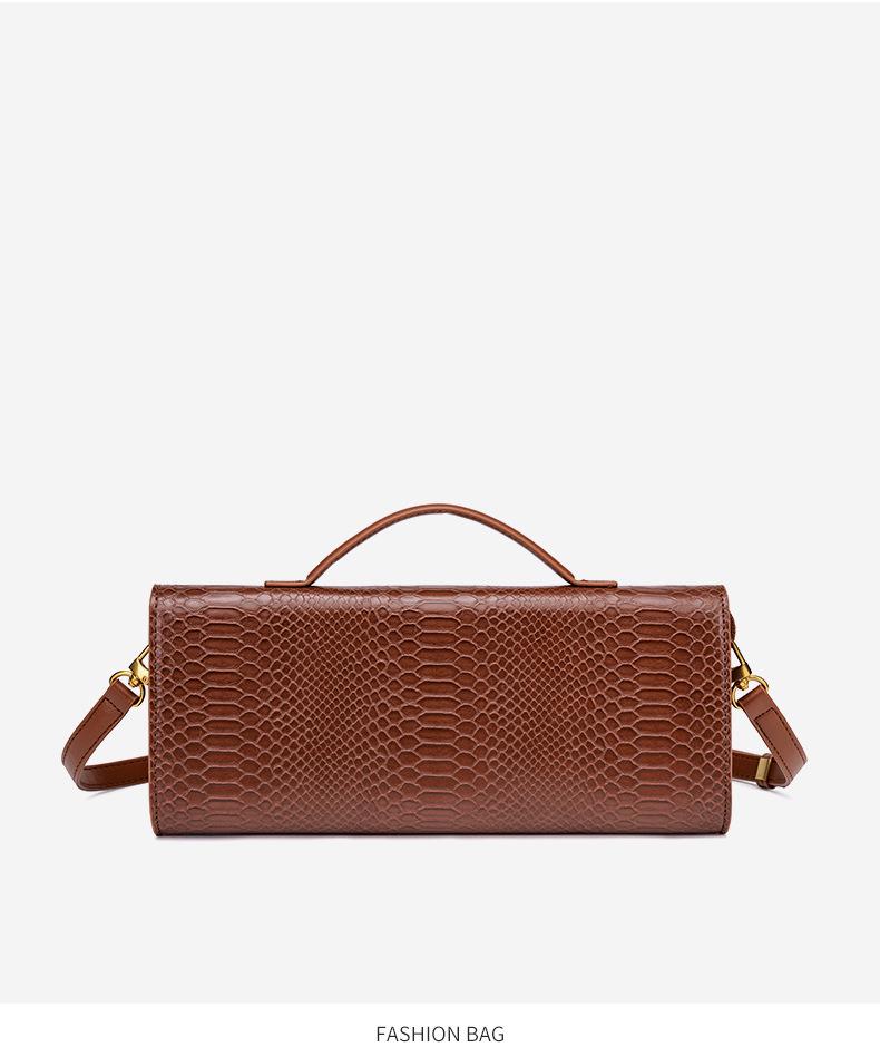 Luxury Women's Crocodile Pattern Flap Clutch: European & American Style Crossbody Evening Bag