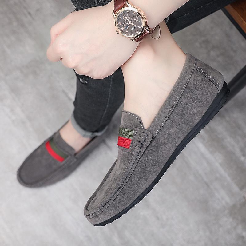Fashion Luxury Man Moccasin Shoes Classic Handmade Suede Loafers Men Leather Casual Shoes Comfort Slip-On Driving Shoes Men Flat