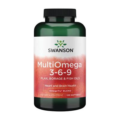 MultiOmega 3-6-9 Len, Borák & Rybí oleje, 120 měkkých kapslí