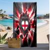 England Fußball Print Strandtuch Schnelltrocknend Super Saugfähig Weiches Badetuch für Schwimmen Strand Reisen Fan Souvenir Geschenk