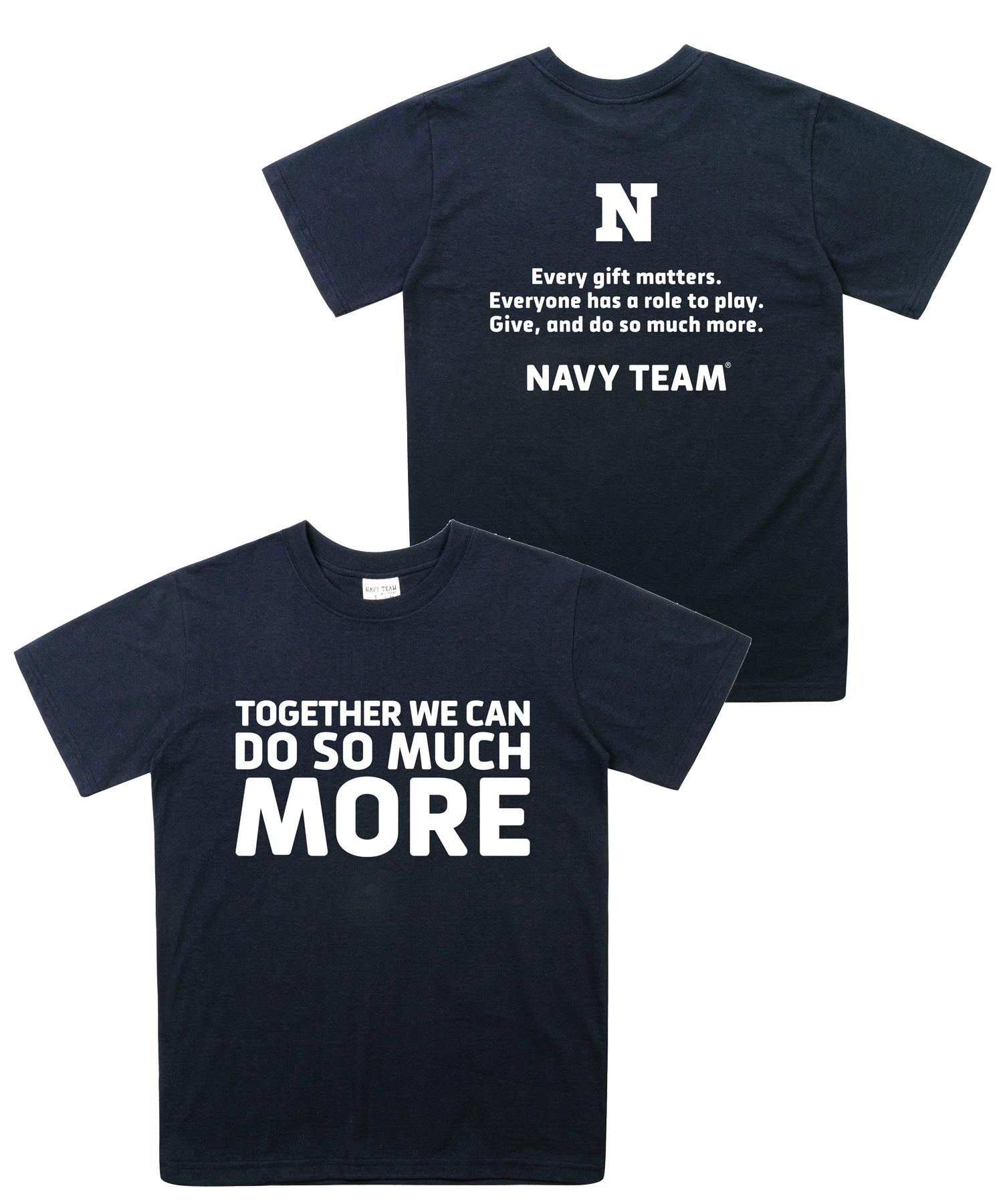 Navy Team Ntv-Together We Can Do So Much More Short Sleeve (A Type) White/7
