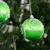 8cm/9pcs Luxury Silky Christmas Balls Xmas Tree Ornament New Year Holiday Party Wedding Anniversary Day Home Party Hanging Decor