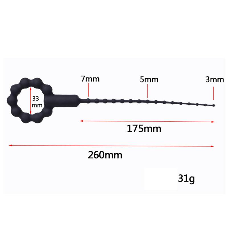 Male Peni Urethra Plug Horse Eye Vibrator Stimulation Masturbator Silicone Urethra Dilator Penis Horse Eye Vibrator Male Sex Toy