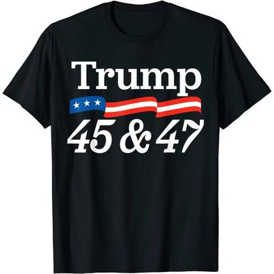 Camiseta Eleitores Apoiadores de Trump 2024. Camiseta Unissex Premium de Algodão Manga Curta Gola O Nova S-3XL