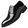 Spring Festival New Inner Heightening Leather Shoes Men's Three Joints Business Dress Derby Shoes Leather Breathable Patent Leather Work Men's Shoes