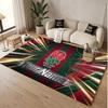 Custom Rug England Rugby Pattern Print Name Text Soft Non‑Slip Floor Carpet for Home Indoor Decoration