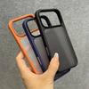 Luxury New Metal Buttons Matte Transparent Phone Case For iPhone 17 Pro Max 17Pro 17 Air Skin Feel Shockproof Bumper Clear Cover
