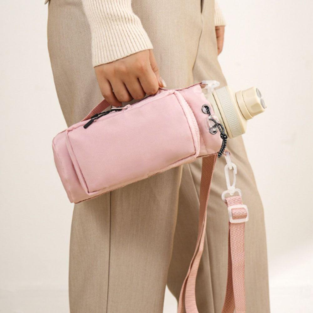 Front Pocket Thermos Bottle Holder Large Capacity Cup Sleeve Pouch  Camping