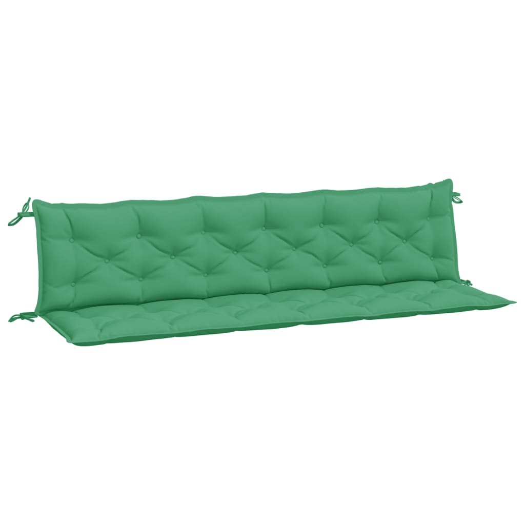 Garden Bench Cushions 2 Pcs Green 200 X 50 X 7 Cm Oxford Fabric