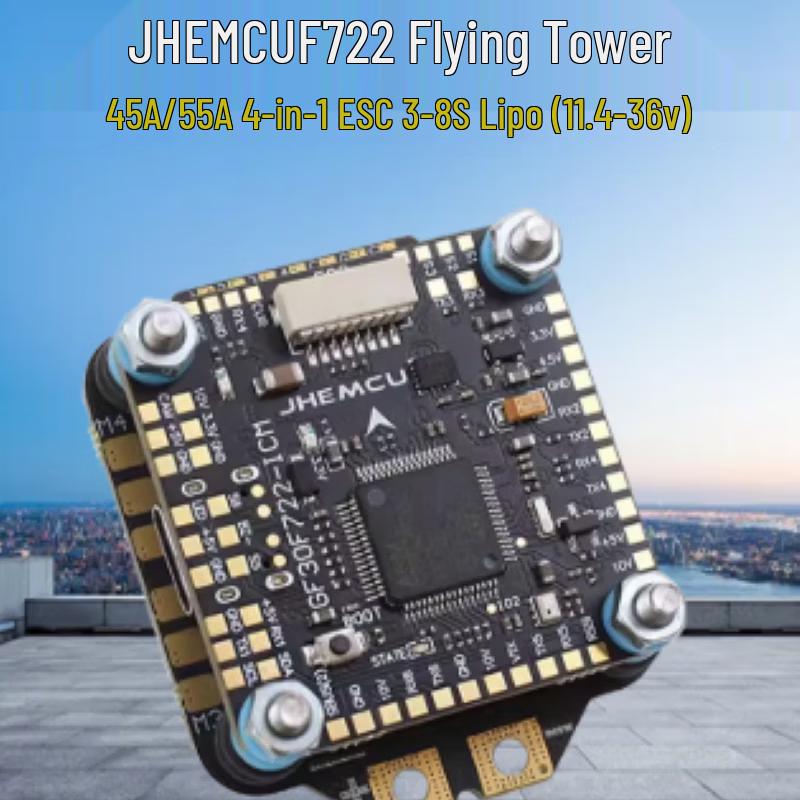 JHEMCU F722 Flugregler & 4-in-1 ESC Stack
