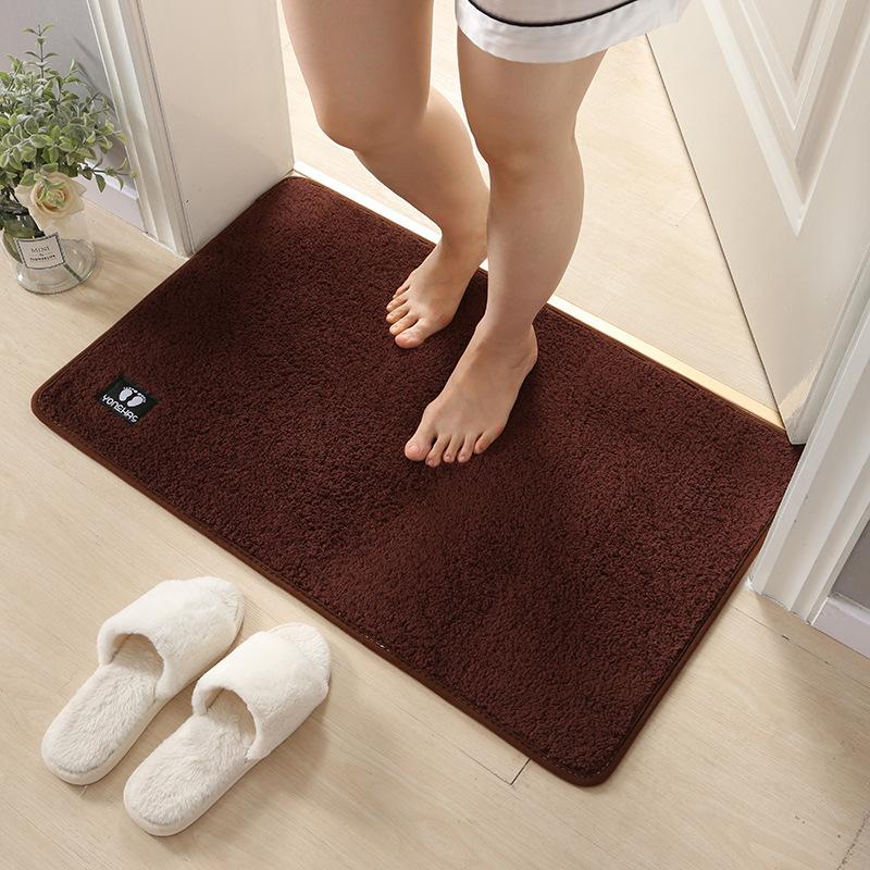 Home Bathroom Door Suction Door Mat Bathroom Entrance Foot Mat Kitchen Non-slip Mat Carpet Mat Toilet Floor Mat
