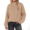 Autumn Winter New Solid Color Pullover Turtleneck Knitted Sweater Long Sleeve Women's Clothing