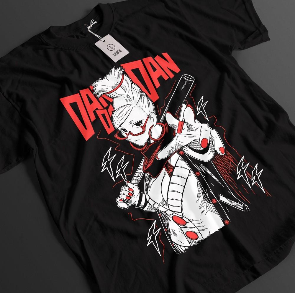 

Футболка Dandadan Футболка Окарун Футболка Момо Сэйко Аясэ Топ Айра Турбо Бабушка Унисекс Футболка XL