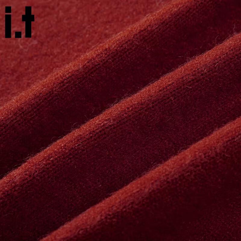 :CHOCOOLATE Women's Relaxed High-Neck Cardigan