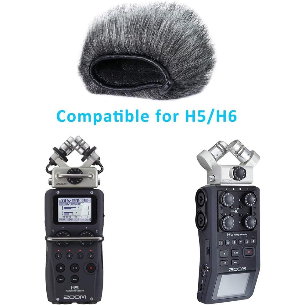 SUNMON H5 H6 Wind Screen Microphone Wind Muff for Zoom H5 H6 Portable Recorder