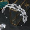 Luxus Braut Diadem Hochzeit Haarband Zirkonia Braut Haarband Diademe und Kronen für Frauen Party Abschlussball Haarschmuck Kopfschmuck