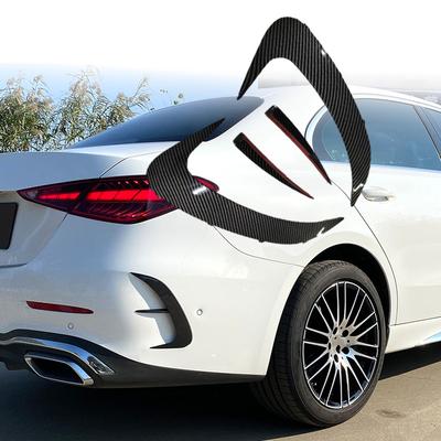 For Mercedes-Benz C-Class W206 C200 C220 C260 C300 AMG   2024 2Pcs Car Rear Bumper Splitter Side Spoiler Air Vent Cover