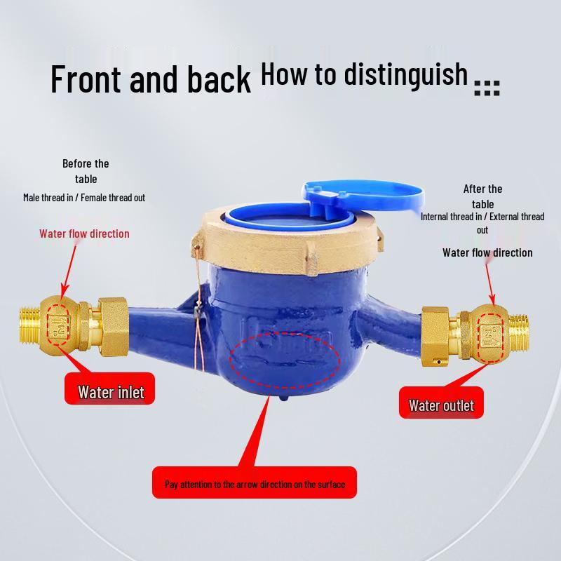 Copper Anti-Spin Check Valve DN15mm 1/2" To 3/4" - High Flow Household Shut-off Valve